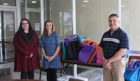 QU Graduate students with chaddock staff